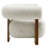 Jace Boucle Accent Chair In Pearl