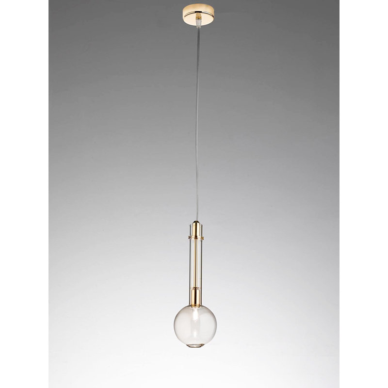Ampolla 1 - Light Single Pendant, Gold