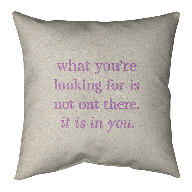 Coussin à la main, 20 po x 20 po, Gris / violet, Housse de coussin seulement - sans coussin