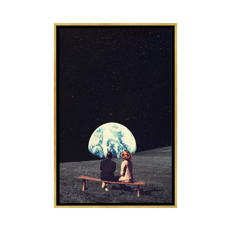 «We l'habitude d'y vivre» par Frank Moth - reproduction imprimée, Pas de tapis, H 26 po x l 18 po x 1,5 po