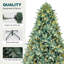 Arbre de Noël artificiel épinette bleu pré-éclairé-696909689