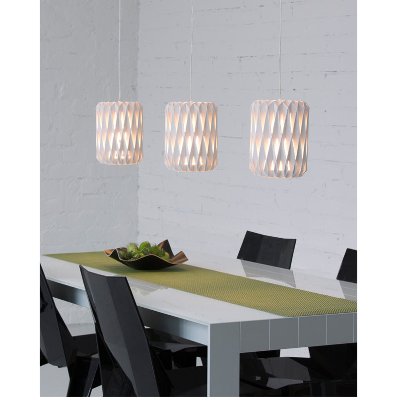Pilke 1 - Light Pendant, White Stained