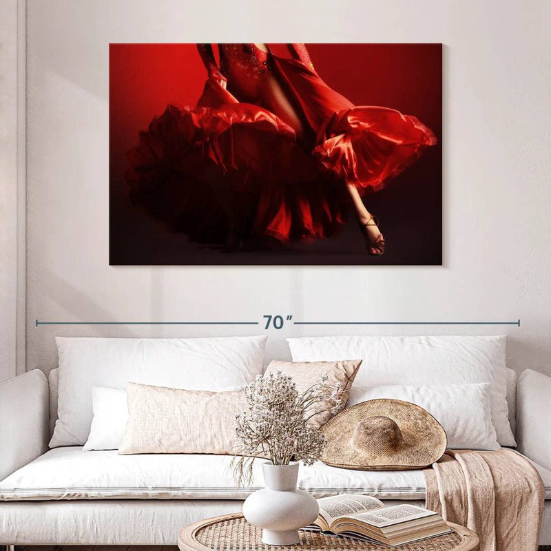 Danseuse de flamenco Enn, H 32 po x l 48 po