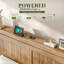 Lit plateforme de style champêtre avec tête de lit haute, station de recharge et 4 paniers de rangement, sommier non requis-698272737-698272743