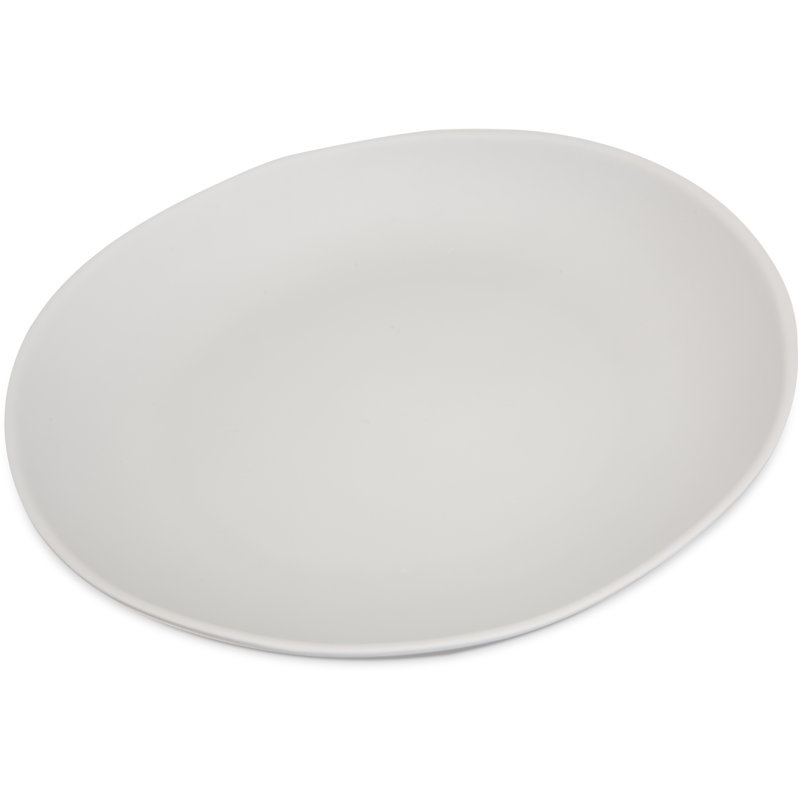 Assiette plate en mélamine Ridge 10,5 ", Ciment