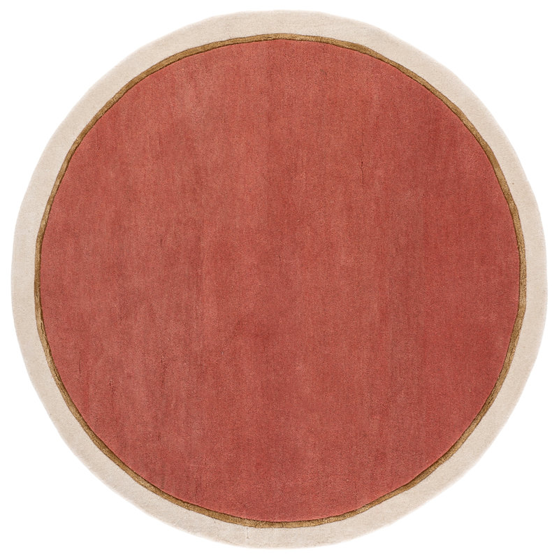 Fifth Avenue Hand Tufted Wool,Viscose Solid Color Indoor Rug, Round 6'