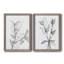 CHARCOAL FOLIAGE I - impression 2 pièces-103841430-103841426