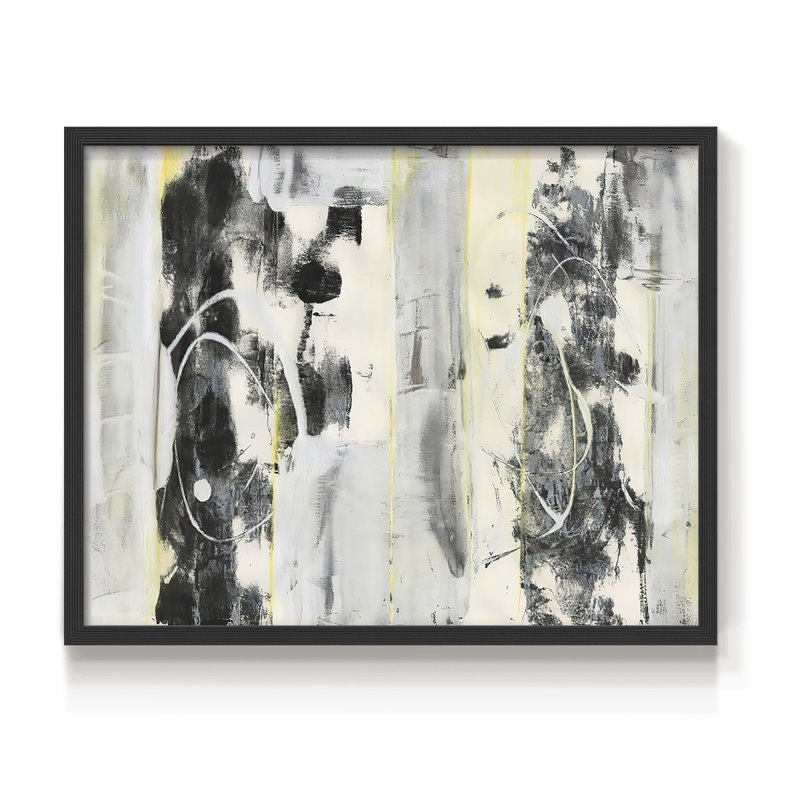 «Debout grand I», reproduction encadrée, H 22 po x l 28 po, Noir, noir, noir, noir