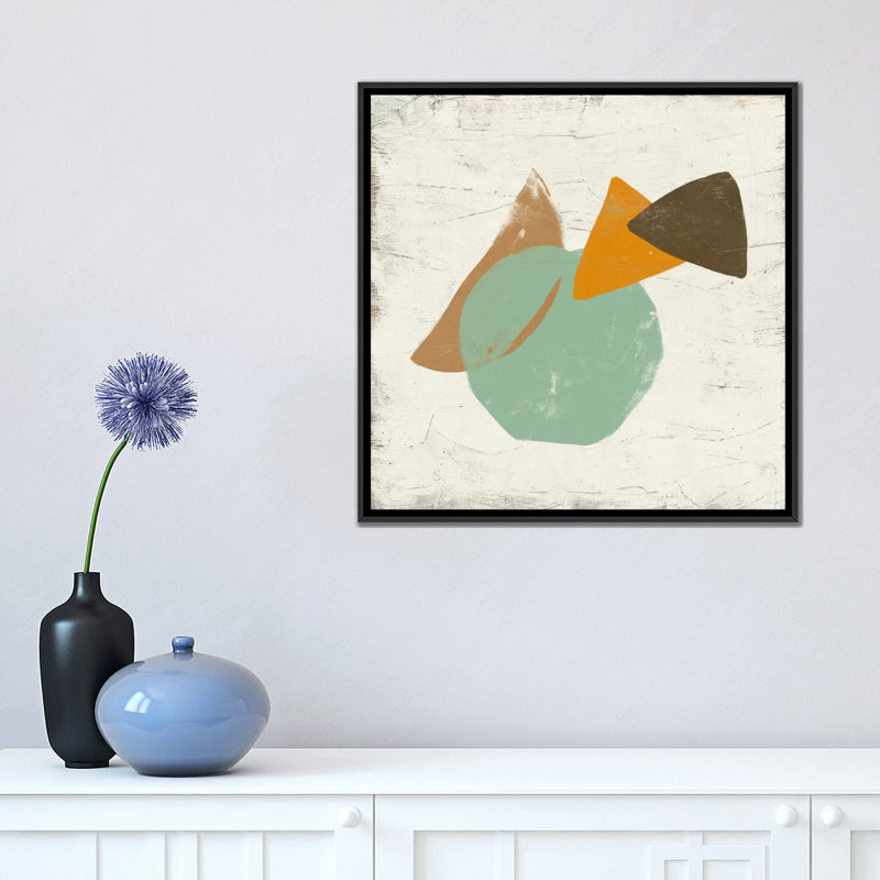 « mobile viii », impression sur toile, H 18 po x l 18 po x P 1,5 po, Toile avec cadre noir, Pas de tapis