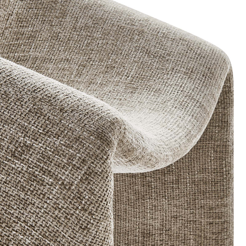 Modway Vivi Upholstered Lounge Chair, Khaki 