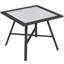Table d'appoint de patio, petite table d'appoint d'extérieur avec plateau de table SPC, gris