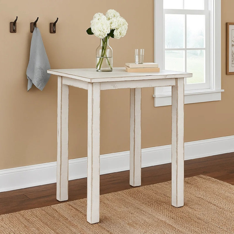 Table de salle à manger à hauteur de bar Rena | Plateau rectangulaire de 48 po | Bois d'acajou, H 36 po x L 48 po x l 24 po
