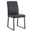 Ensemble de salle à manger à piédestal 5 pièces en verre trempé transparent moderne avec chaises-133696698-133696699-133696702