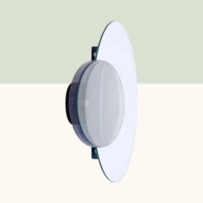 Mendocino Round Mirror, Dark Oak