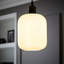 Hinami 22cm H Glass Oval Pendant Shade ( Slip-On ) in White