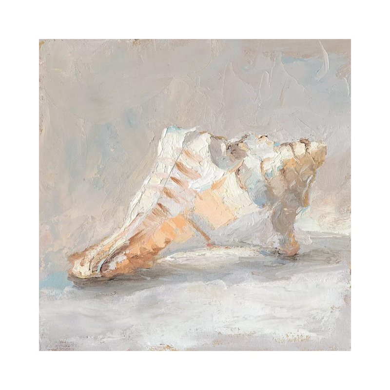 Reproduction d’art sur toile, "Impressionist Shell Study I" par Ethan Harper, H 48 po x l 48 po x 1,5 po, Toile tendue