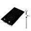 Surface de cuisson à induction, 12 po, 2 brûleurs, surface de cuisson magnétique intégrée de 3 500 W, commande à bouton, 11 niveaux de chauffage, 220 V-134084996