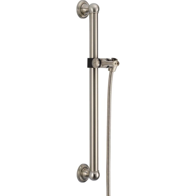 Barre d'appui universelle ajustable 24 po Universal Showering, Acier inoxydable Brilliance