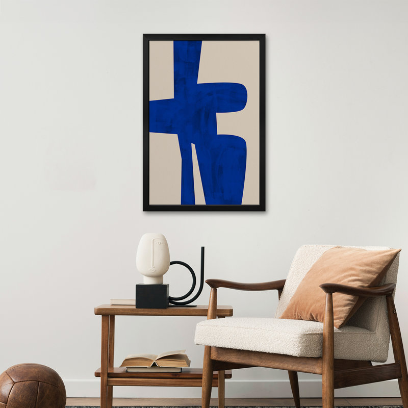 Blue Harmony Shape - Wall Art Print - Gallery Poster, 24" H x 16" W