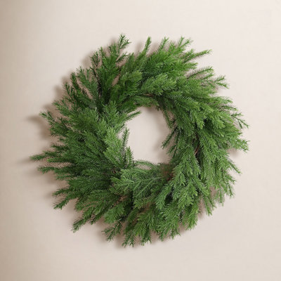 24" Handcrafted Cypress Christmas Wreath