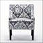 Chaise d'appoint rembourrée en mousse et à ressorts sinueux pour la salle à manger de la chambre à coucher du vestibule
