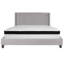 Lit plateforme tapissier capitonné Aluino avec matelas à ressorts ensachés en mousse viscoélastique-262001774-262001762