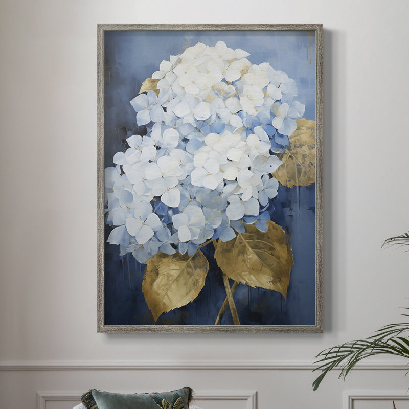 FLORAL Series CXIV Framed Print - Solid Wood, 15" H x 12" W