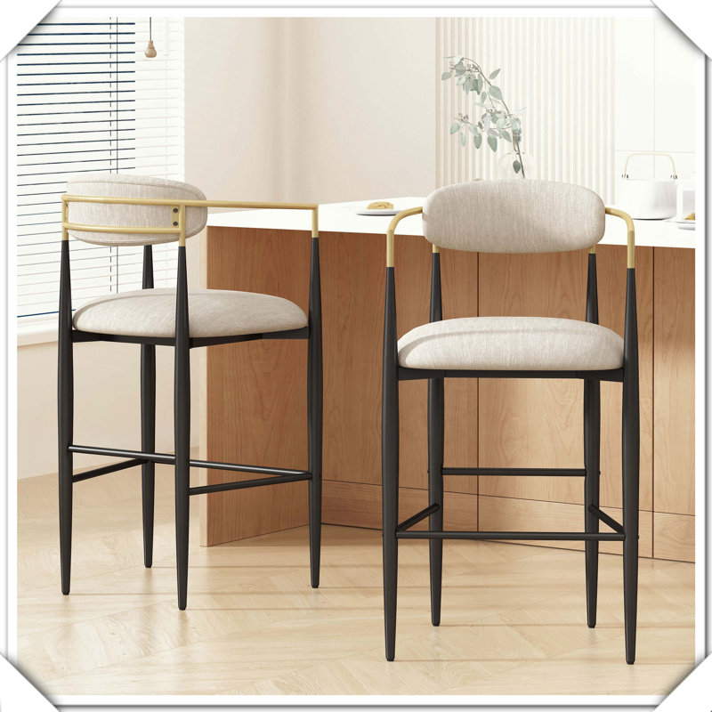 Ensemble de 2 tabourets de bar Robuste, durable, élégant, polyvalent et compact