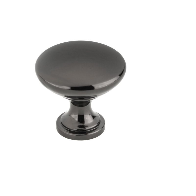 Poignée champignon 1 3/16 po de diamètre, Nickel noir