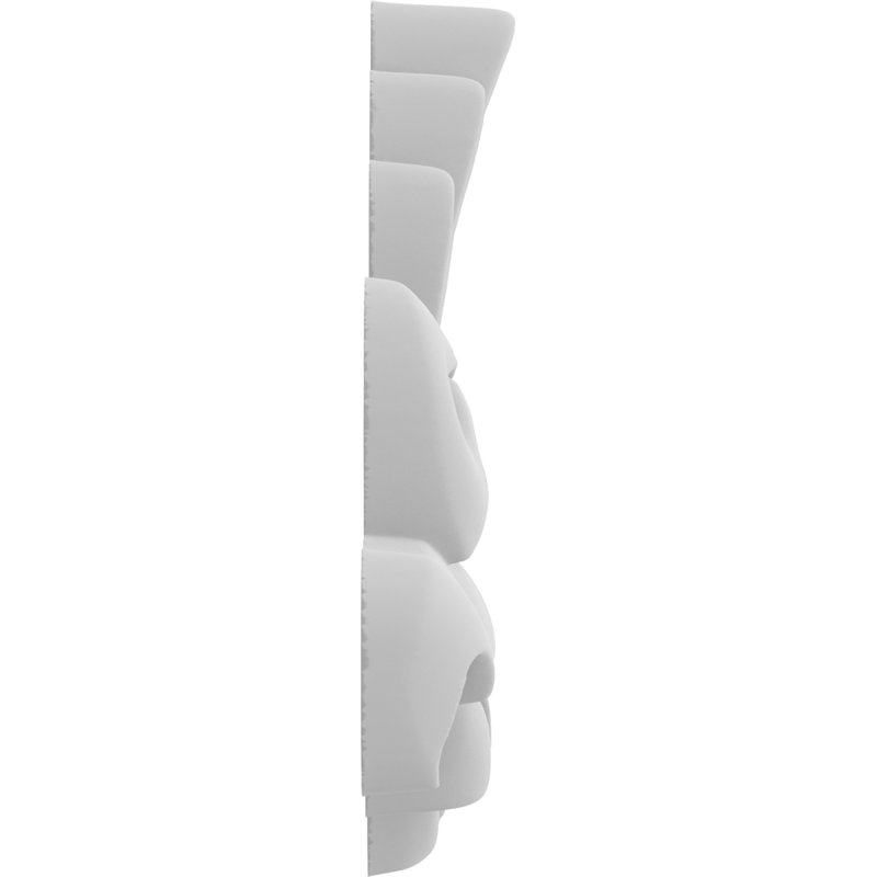 Rosette Sheffield, H 1,5 po x l 1,5 po x P 0,25 po