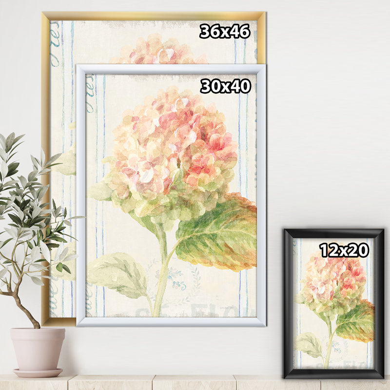 « floursack fleurs viii »-cadre photo imprimé sur toile, Cadre blanc, H 20 po x l 12 po x P 1po
