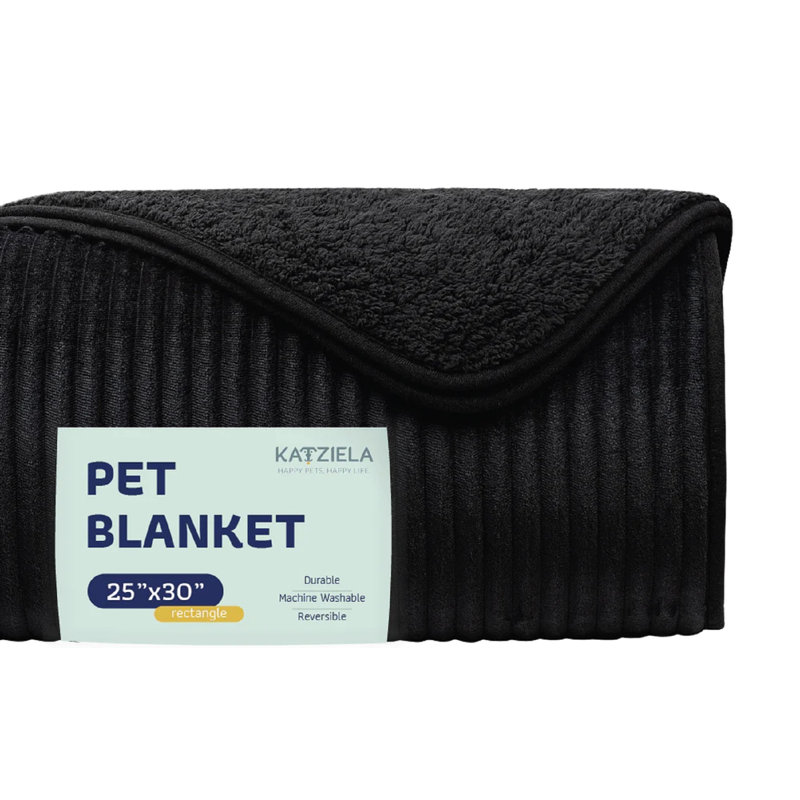 Coussins Katziela, 30 po x 25 po, Noir