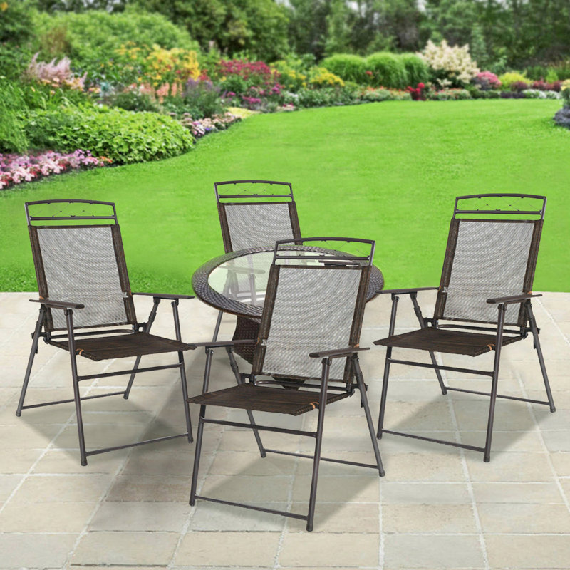 Steel Outdoor Folding Dining Armchair