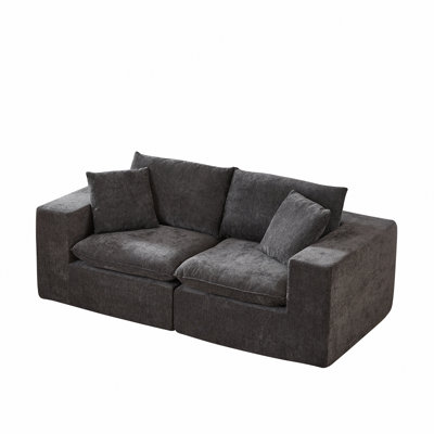 Modern Chenille Cloud Sofa Loveseat, Freely Combinable, Comfortable To Sit On, Suitable For Modern Living Room Furniture In Homes, Apartments, And Offices