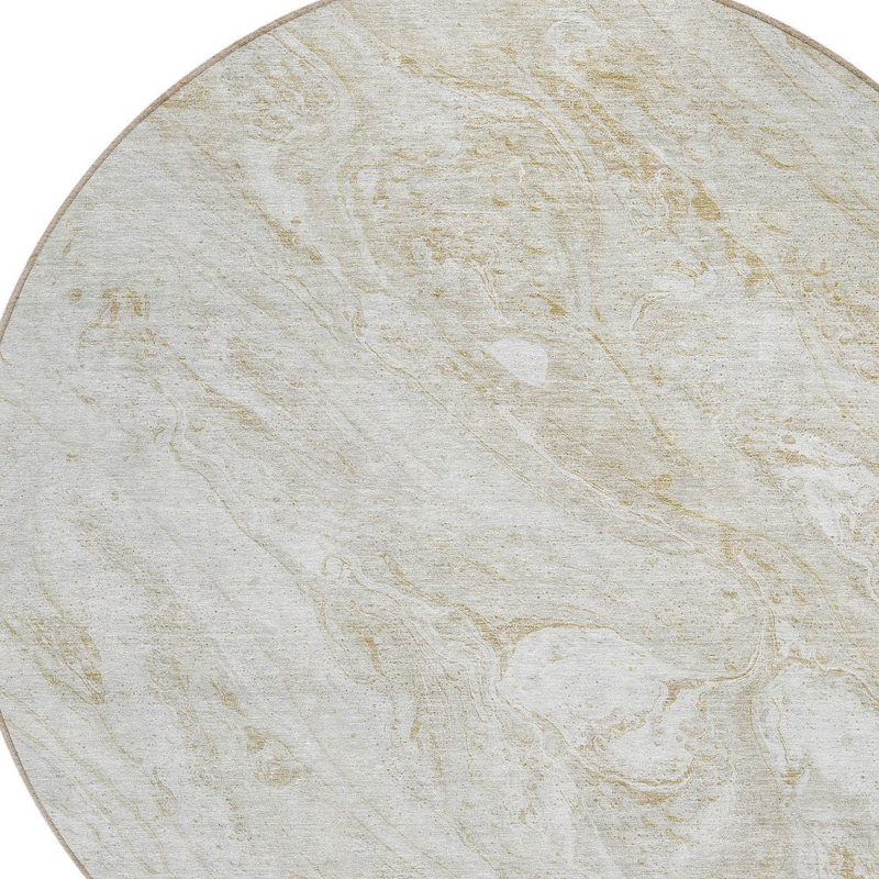 Tapis beige rond 8 po