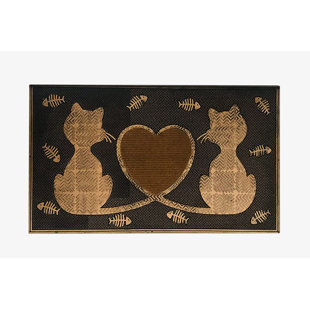A1HC Floor Rubber Pin Fun Designed Welcome Door Mats for Indoor Outdoor Entrance, 18" X 30"