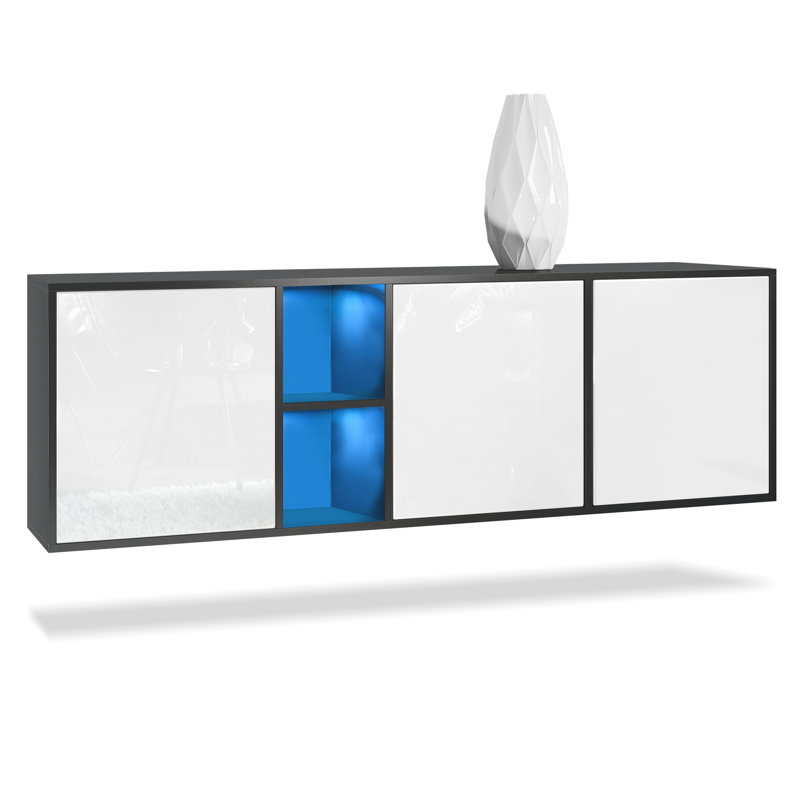 Argaki 182cm Sideboard, With LED, White