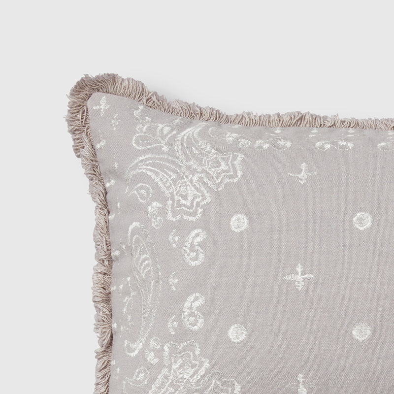 Paisley Cotton Throw Pillow