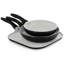 Batterie de cuisine Gibson en céramique antiadhésive en aluminium noir 11 pièces