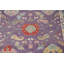 Tapis indien mauve à motif floral Oushak 9 x 12
