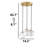 Adjustable Height Saturn Cluster Pendant-697292474