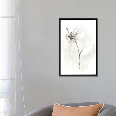 «Neutral Floral Gesture IX» par June Erica Vess, reproduction d'art sur toile tendue