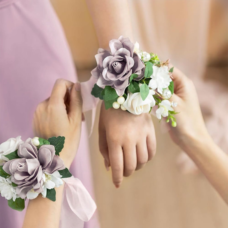 2 pièces fleurs de mariage, fleurs artificielles