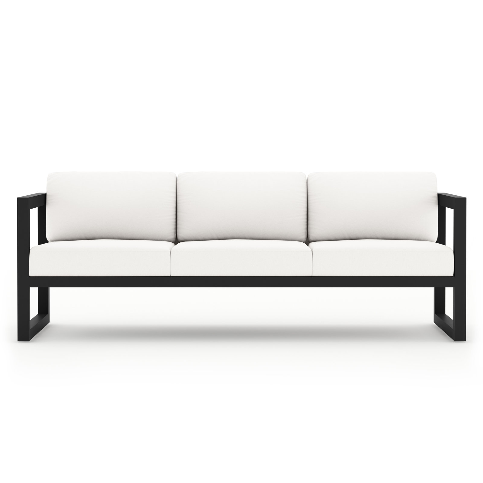 Smith 5-Person Sunbrella® Patio Seating Group, Canvas Natural, Black