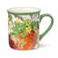 Ensemble de 4 tasses à café Farmhouse avec motifs de citrouilles d'automne assortis - Parfait pour le café, le thé, le cacao chaud et le cidre - Va au micro-ondes et au lave-vaisselle