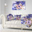 Coussin lombaire floral fractal