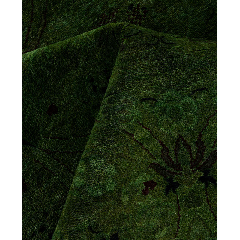 Huckstep One-of-a-Kind 6' 2" X 9' 1" Wool Area Rug Green