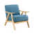 Tissu bleu sélectionné