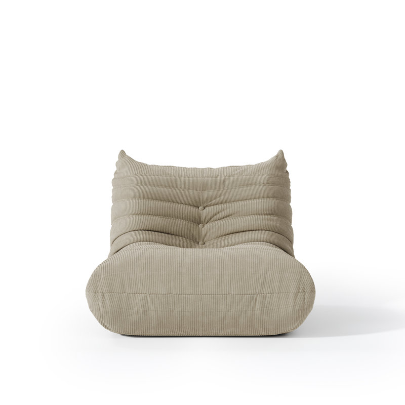 Fauteuil à billes 34,2 po Abbie, Boucle gris