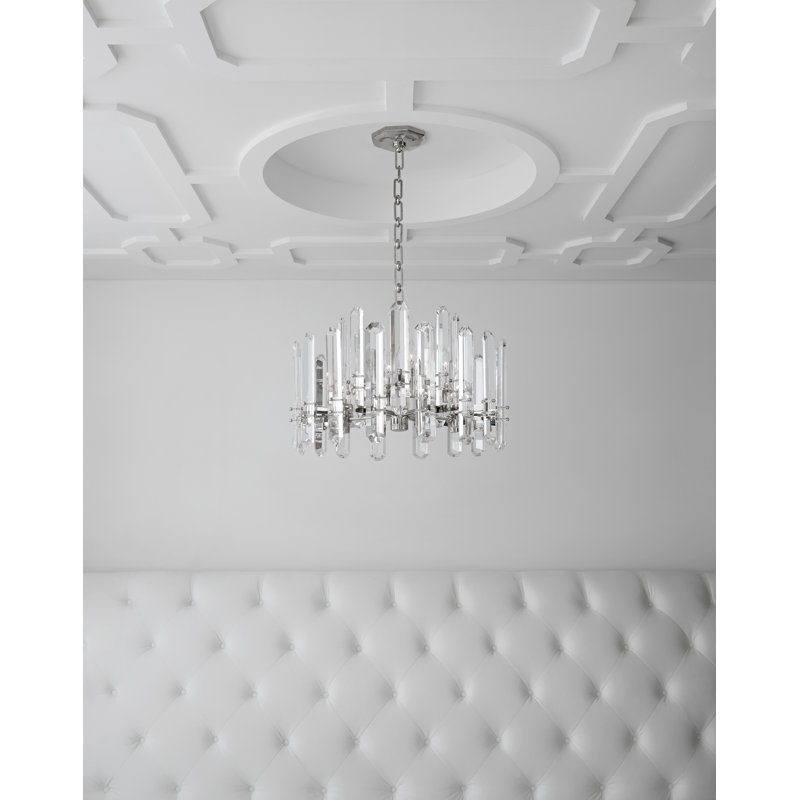 Aerin Bonnington Medium Chandelier, Polished Nickel